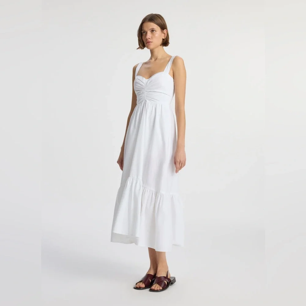 A.L.C Lilah II Cotton Midi Dress, Size 0, BRAND NEW, $495